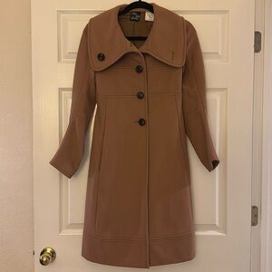 Saks Fifth Ave Camel Wool Coat Size 0
